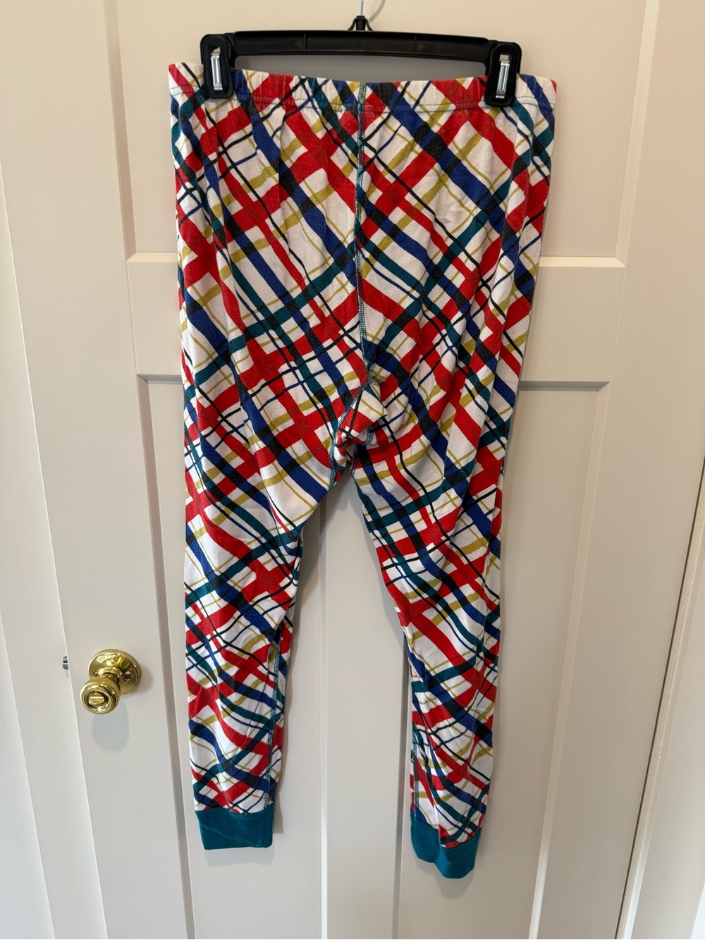 Hanna Andersson Plaid Pajama Pants in Red, Blue, Yellow, Green, White